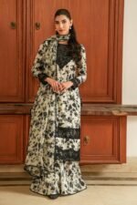 Unstitched Aneela?s Lawn Replica Suit With Chiffon Dupatta