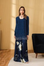 Unstitched Lulusar Silk Digital Printed  3-Piece Suit