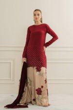 Unstitched Lulusar Silk Digital Printed 3-Piece Suit