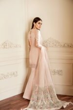 Unstitched Baroque Wedding Edition Chiffon Embroidered 3pc Suit - Image 3
