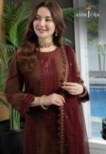 Unstitched Asim Jofa Chiffon Replica Sequence Work Dress - Image 3