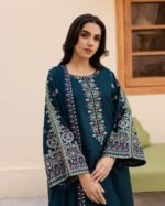 Unstitched Batik Dhank Embroidered 3pc Suit - Image 4