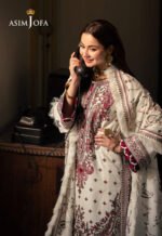 Unstitched Asim Jofa Dhanak Luxury Suit - Image 5