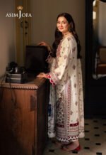 Unstitched Asim Jofa Dhanak Luxury Suit - Image 3