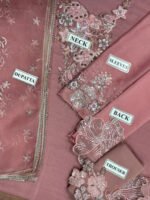 Unstitched Iznik Luxury Embroidered Chiffon 3pc Suit - Image 8