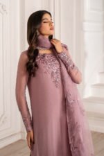 Unstitched Iznik Luxury Embroidered Chiffon 3pc Suit - Image 4