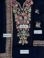 Unstitched Baroque Chiffon Embroidered Suit - Image 5