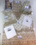 Unstitched Anaya Net Embroidered 3pc Suit - Image 4