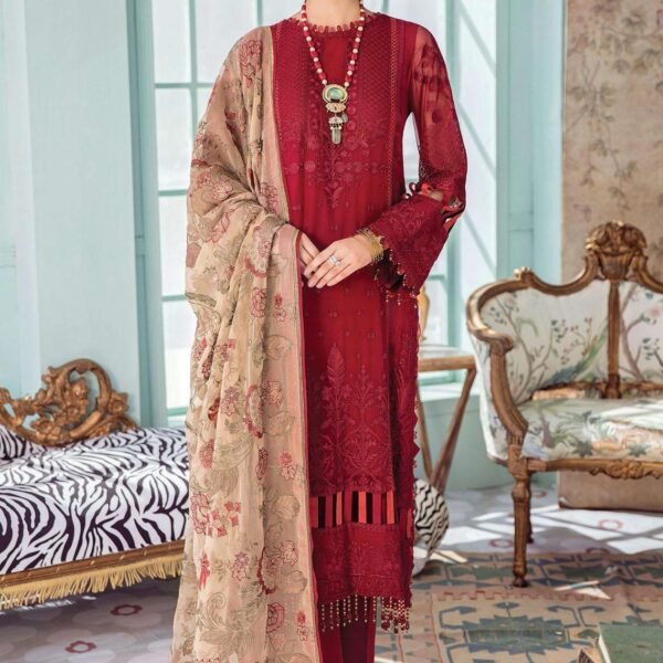 Unstitched Afrozeh Luxury Chiffon Suit