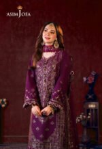 Unstitched Asim Jofa Chiffon Sequence Suit - Image 4