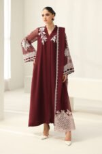 Unstitched Baroque Luxury Chiffon Festive 3Pc Suit