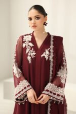 Unstitched Baroque Luxury Chiffon Festive 3Pc Suit - Image 3