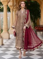 Unstitched Noorma Kamal Chiffon Sequence Suit