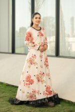 Unstitched Lulusar Silk Digital Print 3Pc Suit - Image 2