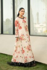 Unstitched Lulusar Silk Digital Print 3Pc Suit - Image 4