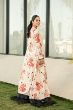 Unstitched Lulusar Silk Digital Print 3Pc Suit - Image 5