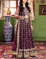 Unstitched Asim Jofa Net Embroidered Maxi