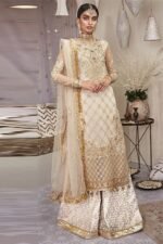 Unstitched Anaya Net Embroidered 3pc Suit