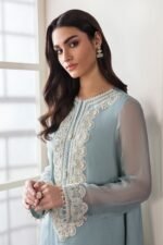 Unstitched Baroque Chiffon Thread Adda Work Suit - Image 4