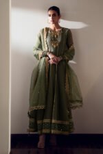 Unstitched Barooq Organza Bridal Frock Masterpiece - Image 4