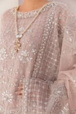 Unstitched Baroque Organza Embroidered 3PC Suit - Image 5