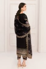 Unstitched Baroque Heavy Embroidered Addawork Bridal Dress - Image 2