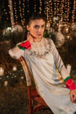 Unstitched Lulusar Chamos Silk Ada Work Suit - Image 3