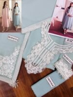 Unstitched Baroque Chiffon Thread Adda Work Suit - Image 6