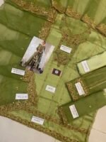 Unstitched Barooq Organza Bridal Frock Masterpiece - Image 6