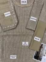 Unstitched Zaib Chiffon Luxury Embroidered Collection - Image 4