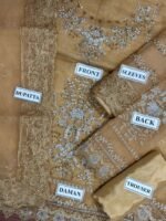 Unstitched Mushq Espoir Organza Luxury 3PC - Image 7